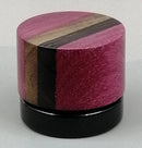 5ml Black Glass Container with Wenge/Purple Heart/Walnut Top by PhattPiggie