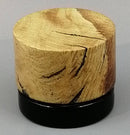 5ml Black Glass Container with Oak w/Black Inlay Top by PhattPiggie