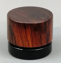 5ml Black Glass Container with Cocobolo Top by PhattPiggie