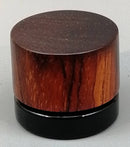 5ml Black Glass Container with Cocobolo Top by PhattPiggie