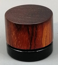 5ml Black Glass Container with Cocobolo Top by PhattPiggie