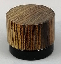 5ml Black Glass Container with Bocote Top by PhattPiggie