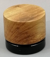 5ml Black Glass Container with Applewood Top by PhattPiggie