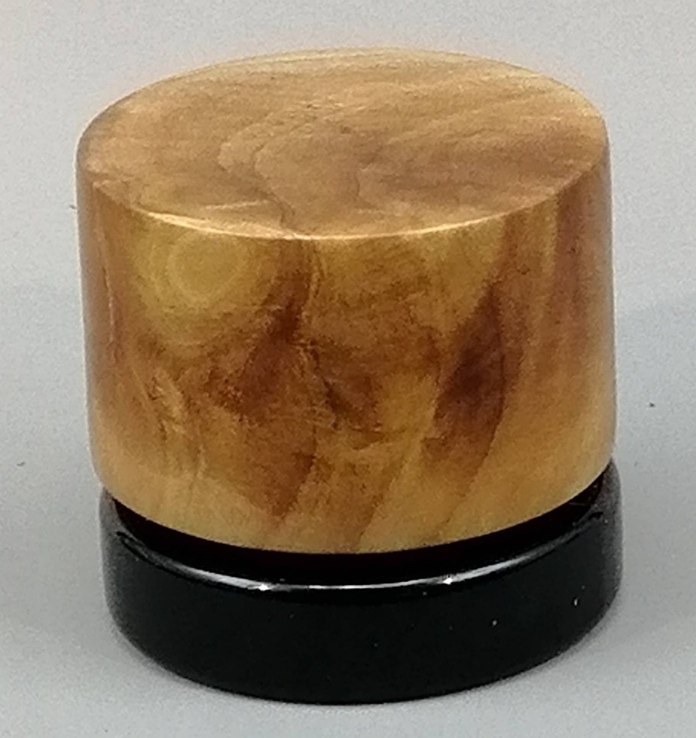 5ml Black Glass Container with Applewood Top by PhattPiggie