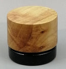 5ml Black Glass Container with Applewood Top by PhattPiggie