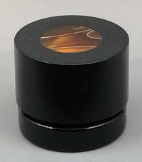 5ml Black Glass Container with African Blackwood/Indian Summer Top by PhattPiggie