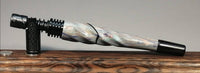 Tru Stone Twist Acrylic Black Finned w/African Blackwood Mouthpiece by PhattPiggie