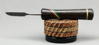 Dabber in African Blackwood w/Rasta Inlay by PhattPiggie